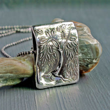 Load image into Gallery viewer, Weeping Willow Tree Slide Pendant Necklace, Made to Order