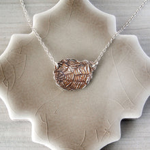 Load image into Gallery viewer, Sterling Silver Ammonite Necklace: Ethiopian Opal Fossil Pendant