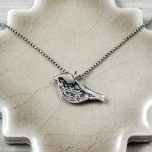 Load image into Gallery viewer, Sterling Silver Chickadee Pendant