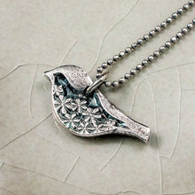 Load image into Gallery viewer, Sterling Silver Chickadee Pendant