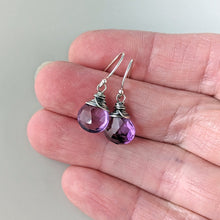 Load image into Gallery viewer, Amethyst Dangle Earrings