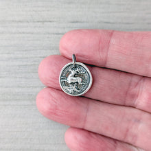 Load image into Gallery viewer, Leaping Stag Pendant: Sterling Silver Talisman Necklace