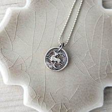 Load image into Gallery viewer, Leaping Stag Pendant: Sterling Silver Talisman Necklace