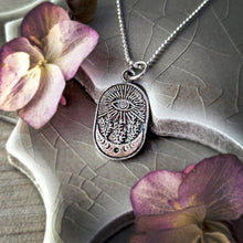 Load image into Gallery viewer, All Seeing Eye Pendant | Sterling Silver Crescent Moon Talisman Necklace