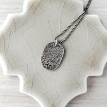 Load image into Gallery viewer, All Seeing Eye Sapphire Necklace | Fine Silver Intuition Talisman
