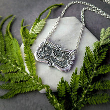 Load image into Gallery viewer, Cat on a Broom Necklace — Sterling Silver Wax Seal Talisman