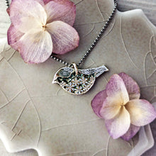 Load image into Gallery viewer, Sterling Silver Chickadee Pendant