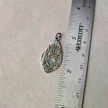 Load image into Gallery viewer, Sterling Silver and Peridot Talisman Pendant: The Jeweled Web