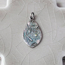 Load image into Gallery viewer, Sterling Silver and Peridot Talisman Pendant: The Jeweled Web