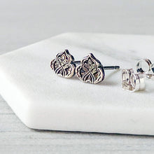 Load image into Gallery viewer, Sterling Silver Moorish Window Stud Earrings