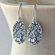 Load image into Gallery viewer, Sterling Silver Deer Earrings: Artisan Woodland Nature Jewelry