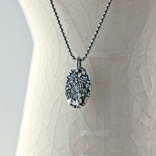 Load image into Gallery viewer, Sterling Silver Stag Pendant: Artisan Crafted Woodland Scene Charm