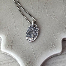 Load image into Gallery viewer, Sterling Silver Stag Pendant: Artisan Crafted Woodland Scene Charm