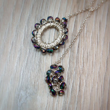 Load image into Gallery viewer, Mystic Topaz Tassel Lariat
