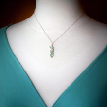 Load image into Gallery viewer, Pastel Tourmaline Tassel Necklace
