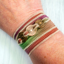 Load image into Gallery viewer, Tribal Mandala Triptych Wrap Bracelet
