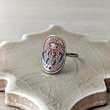 Load image into Gallery viewer, Sterling Silver All Seeing Eye Ring

