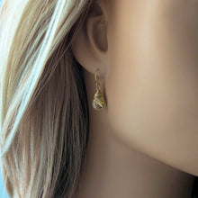 Load image into Gallery viewer, Golden Rutilated Quartz Earrings: Faceted Teardrop, 14k Gold Fill
