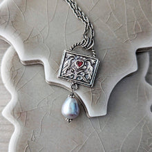 Load image into Gallery viewer, Twin Birds Devotional Talisman Necklace
