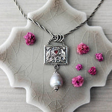 Load image into Gallery viewer, Twin Birds Devotional Talisman Necklace

