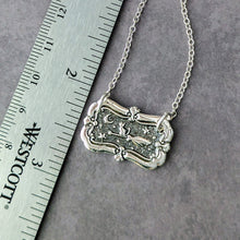 Load image into Gallery viewer, Cat on a Broom Necklace — Sterling Silver Wax Seal Talisman
