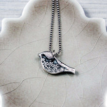 Load image into Gallery viewer, Sterling Silver Chickadee Pendant
