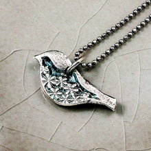Load image into Gallery viewer, Sterling Silver Chickadee Pendant
