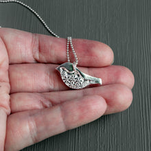 Load image into Gallery viewer, Sterling Silver Chickadee Pendant
