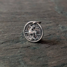 Load image into Gallery viewer, Leaping Stag Pendant: Sterling Silver Talisman Necklace
