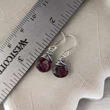 Load image into Gallery viewer, Garnet Dangle Earrings
