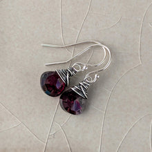 Load image into Gallery viewer, Garnet Dangle Earrings
