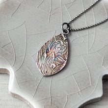 Load image into Gallery viewer, Sterling Silver and Peridot Talisman Pendant: The Jeweled Web
