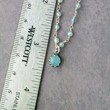 Load image into Gallery viewer, Romantic Aquamarine Pendant Necklace
