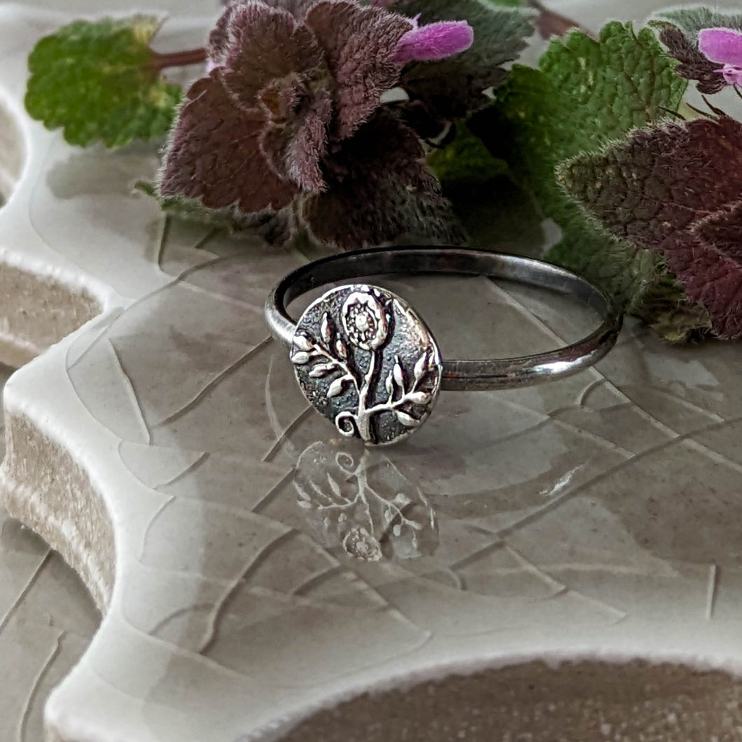 Sterling Silver Morning Glory Ring