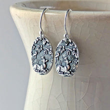 Load image into Gallery viewer, Sterling Silver Deer Earrings: Artisan Woodland Nature Jewelry
