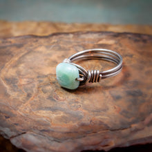 Load image into Gallery viewer, Authentic Self-Expression Talisman Larimar Cushion Ring
